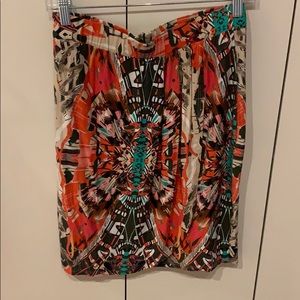 maeve multicolor wrap skirt